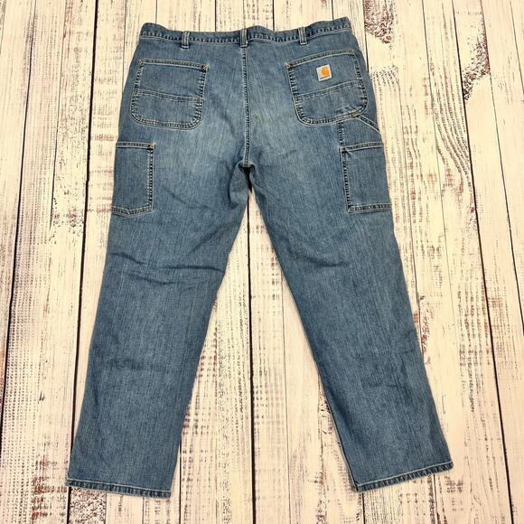 Carhartt 103329-H40 Double-Knee Carpenter Jeans Men’s 42x30 Rugged Flex - Picture 2 of 10